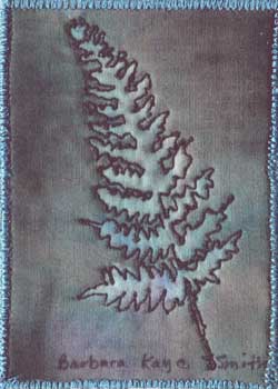 "Fern Sunprint #2" by Barbara Kaye Smith, Sparta WI - Fabric